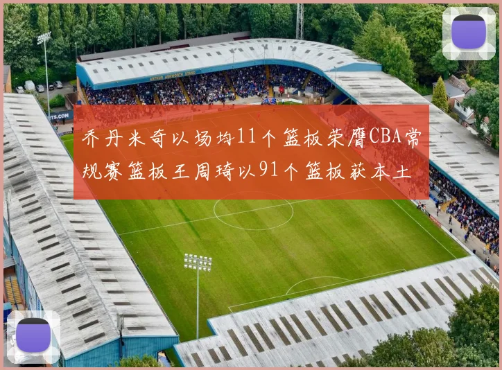 乔丹米奇以场均11个篮板荣膺CBA常规赛篮板王周琦以91个篮板获本土篮板王称号